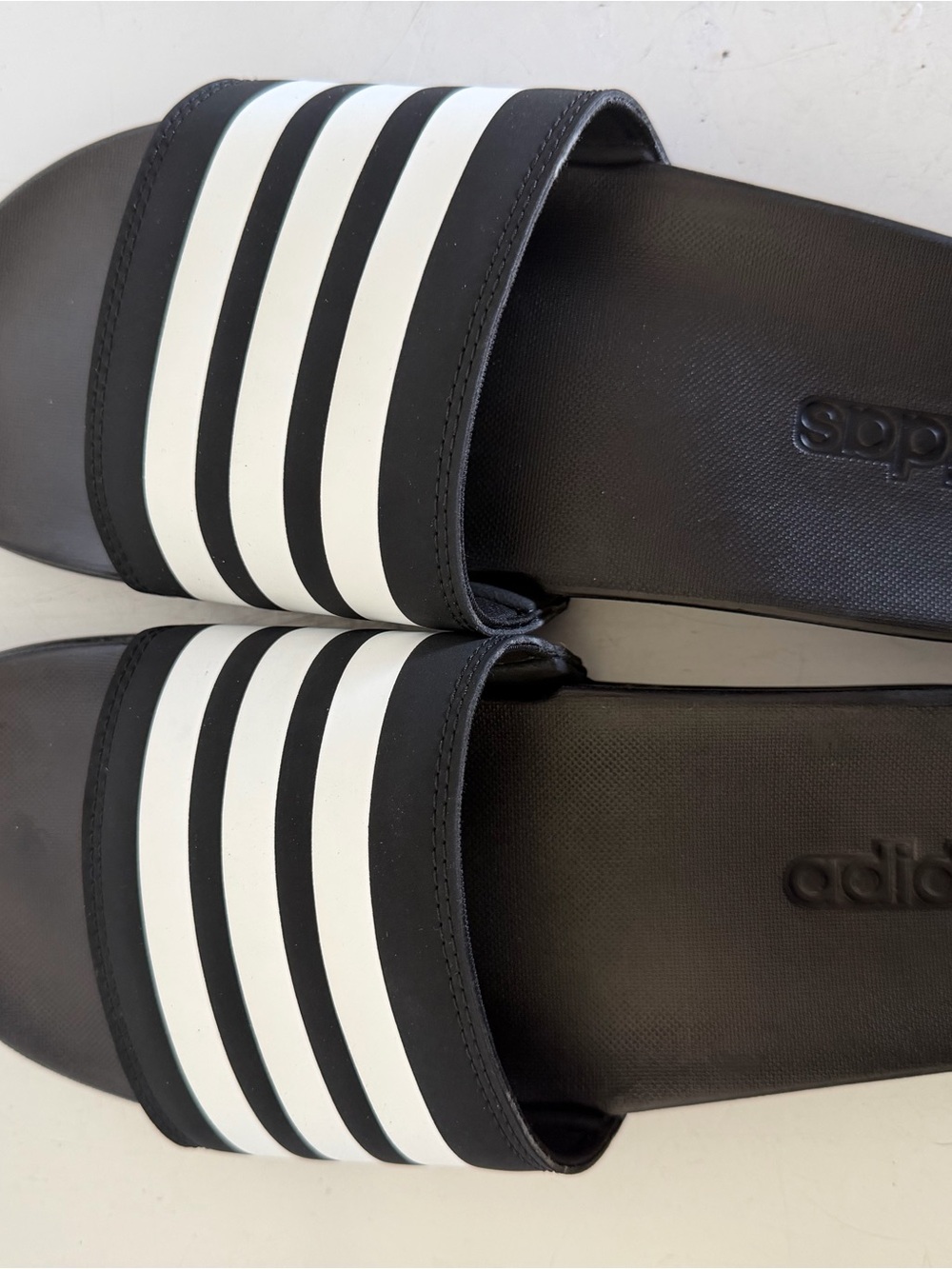 adidas Black & White Slides